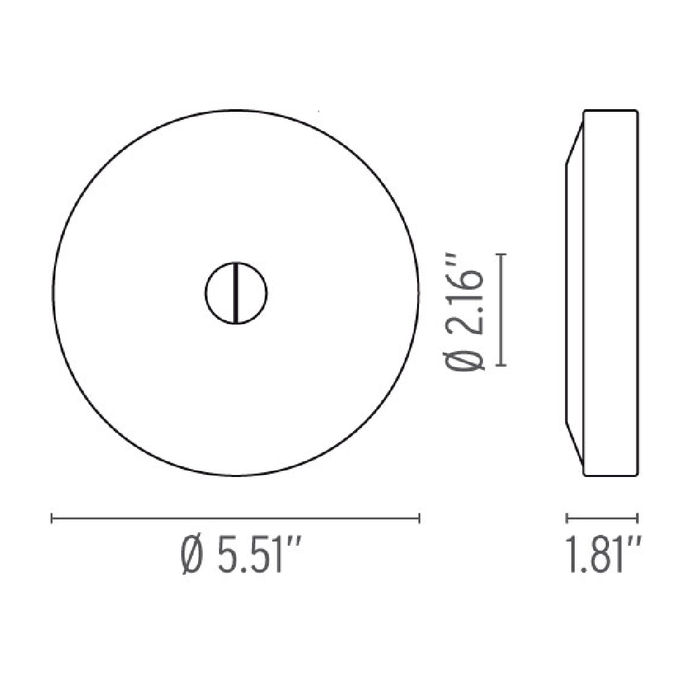 flos mini button wall lamp specs