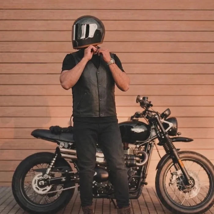 Mojave - Mens Ultra Leather Motorcycle Vest