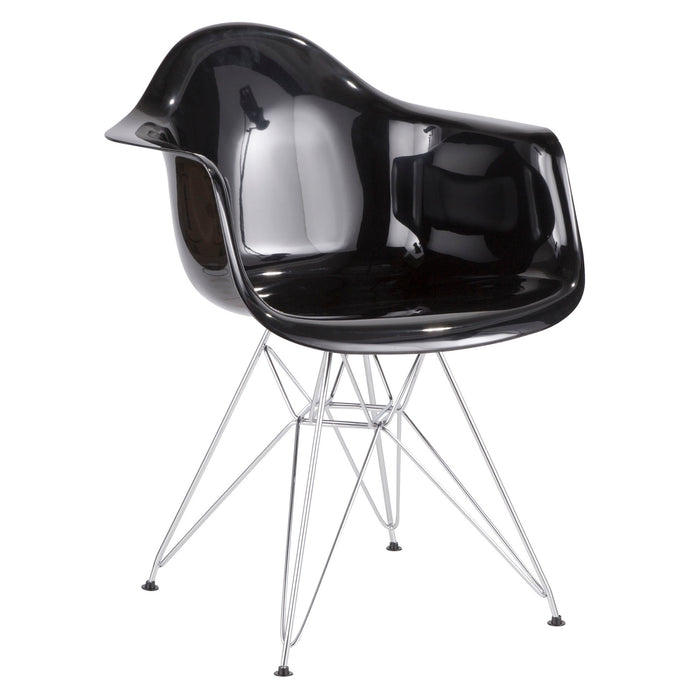 Neo Flair Chair Black Silver