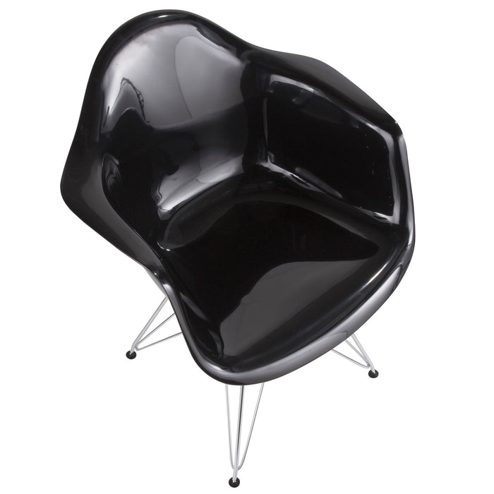 Neo Flair Chair Black Silver