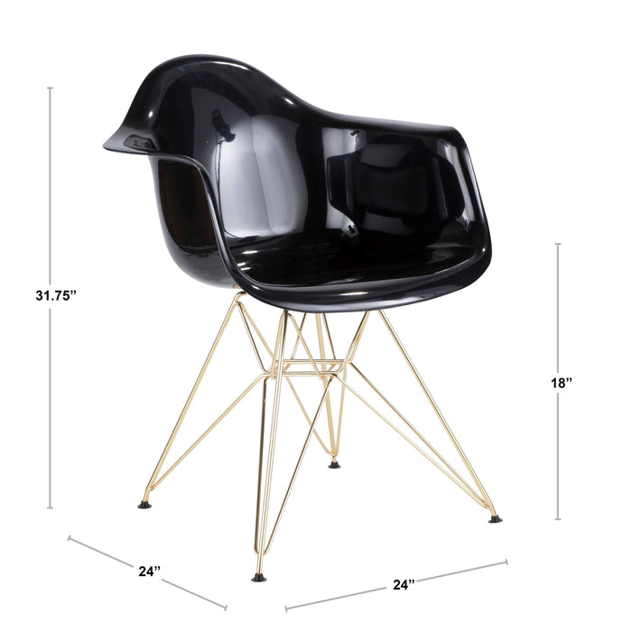 Neo Flair Chair Black Silver