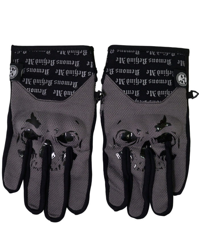 NEW! Big Skull Padded Riding Gloves