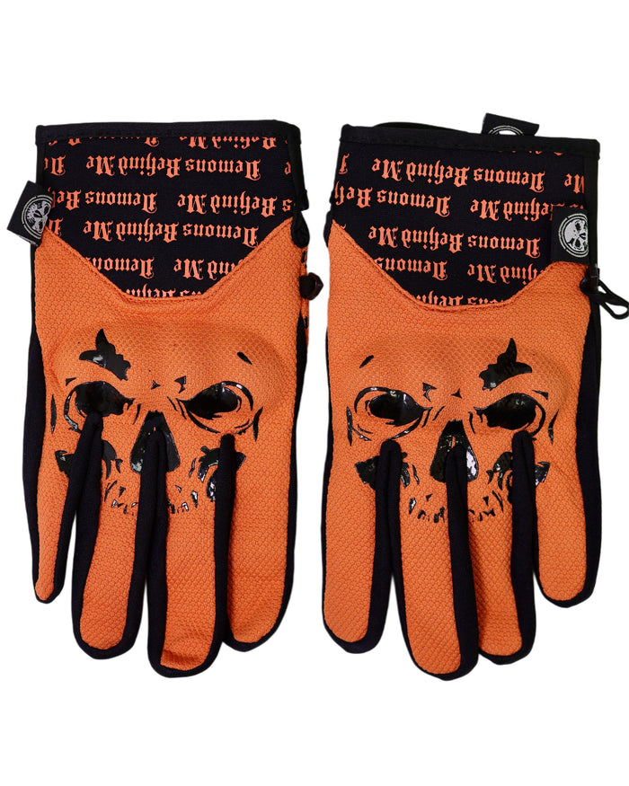 NEW! Big Skull Padded Riding Gloves