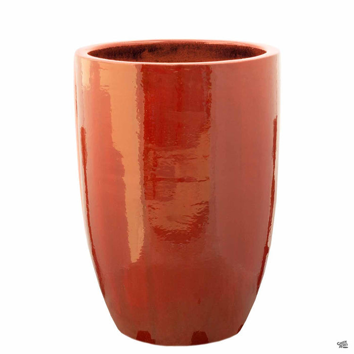 No Rim Planter in Red
