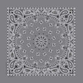 NT4411 Bandana Paisley Charcoal
