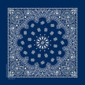NT442 Bandana Paisley Navy