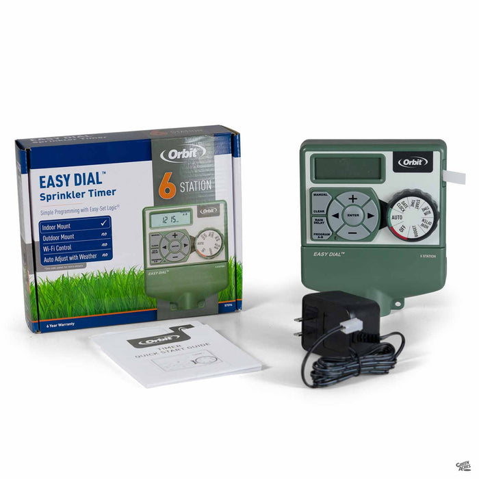 Orbit Easy Dial Sprinkler 6-Station Timer
