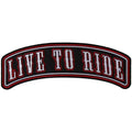 PR2543 Live To Ride Large Rocker Biker Patch