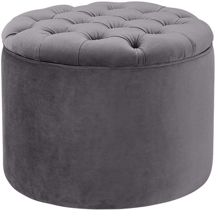 Queen Velvet Storage Ottoman