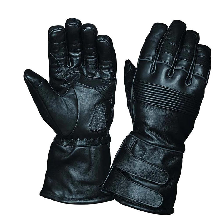Raceline - Men's Gauntlet Leather Motorcycle Gloves