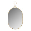 Ravina Braided Brass Oval Wall Mirror