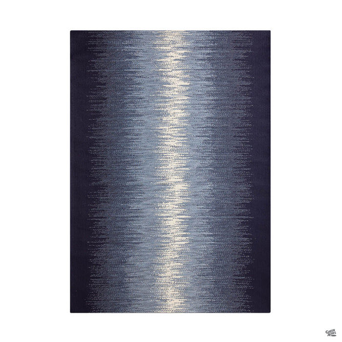 Reflective Ocean Blue Outdoor Rug 8 feet by 10 feet