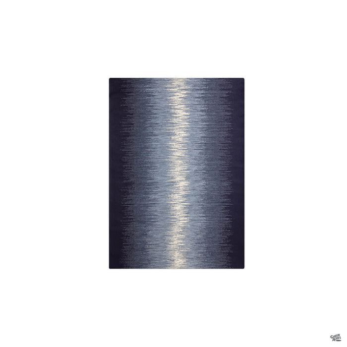 Reflective Ocean Blue Outdoor Rug 5 feet by 7 feet