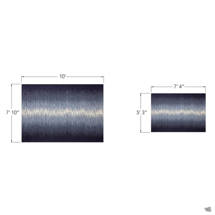 Reflective Ocean Blue Outdoor Rug Dimensions