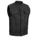 Renegade Classics Pick Black Motorcycle Vest with Smart Access Pockets
