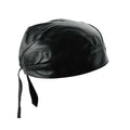 Road Skull – Men's Black Premium Leather Headwrap