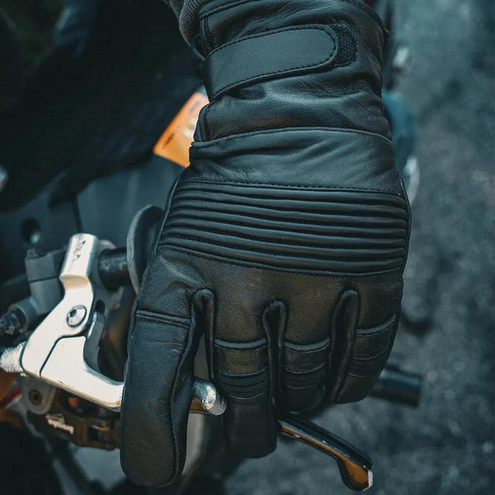 RoadGrip - Men's Leather Motorcycle Gloves