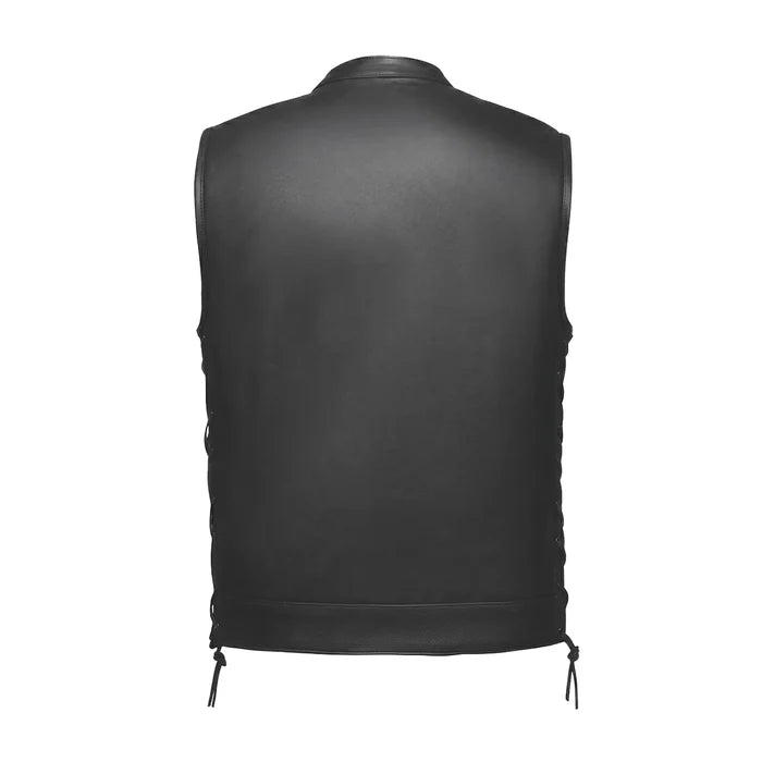 Rushmore - Men's SOA Club Style Leather Motorcycle Vest