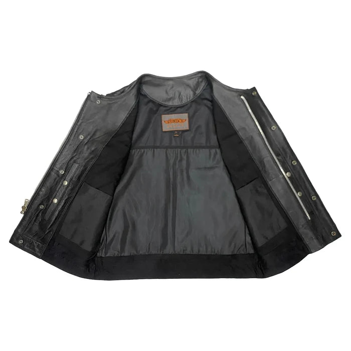 Rushmore - Men's SOA Club Style Leather Motorcycle Vest