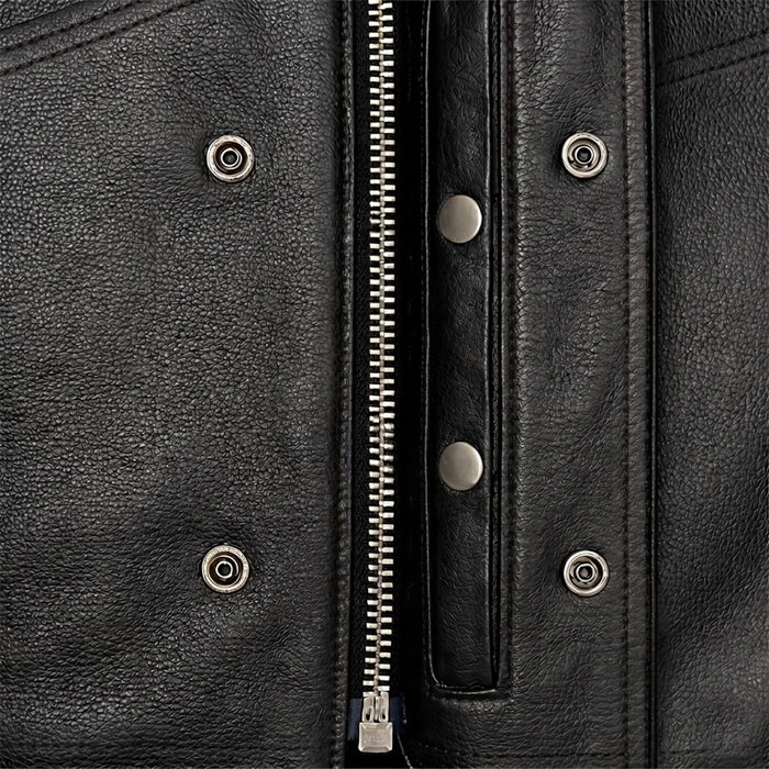 Rushmore - Men's SOA Club Style Leather Motorcycle Vest