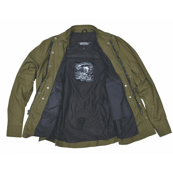 Sargeant - Men's armored Motorcycle Flannel Shirt (Green)