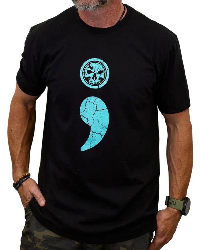 Semicolon Suicide Prevention Light-Weight T-Shirt