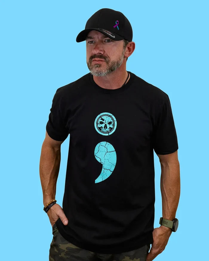 Semicolon Suicide Prevention Light-Weight T-Shirt