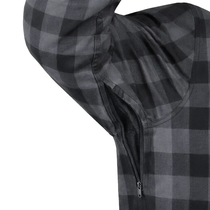 Sentry - Men's armored Motorcycle Flannel Shirt