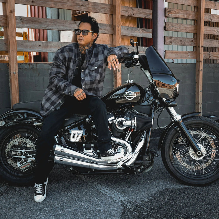 Sentry - Men's armored Motorcycle Flannel Shirt