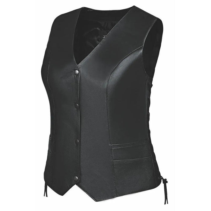 Sierra - Women's Premium Leather Motorcycle Vest