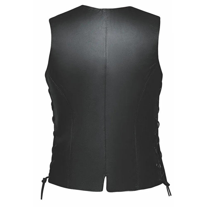 Sierra - Women's Premium Leather Motorcycle Vest