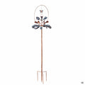 Evergreen Sphere Flower Solar Wind Spinner