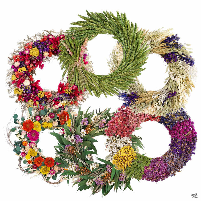 Spring Dried Floral Wreathes