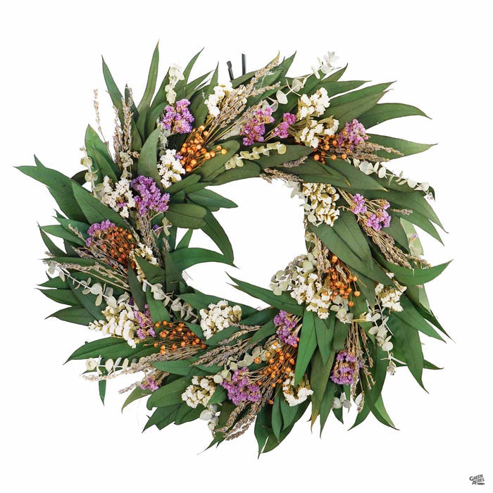 Lavender Haven Spring Dried Floral Wreath 22 inch