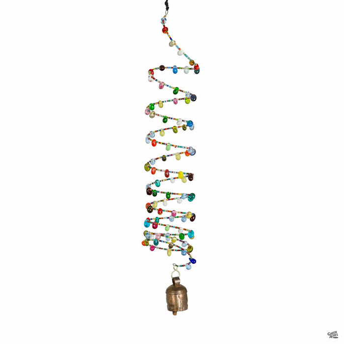 Springy Glass Beads with Bell