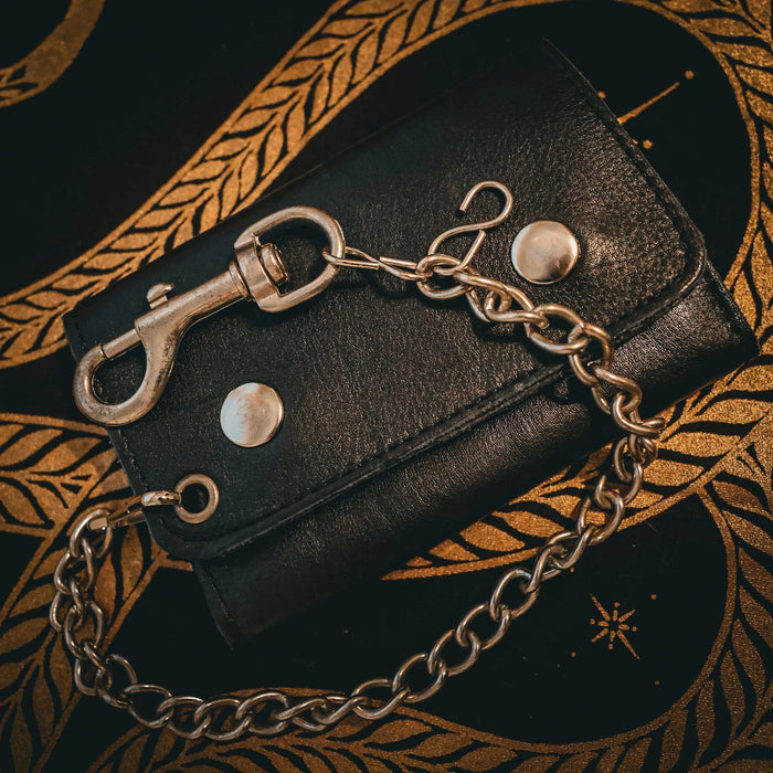 Stylish Black Biker Chain Wallet