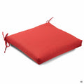 Seat Cushion in Dupione Crimson