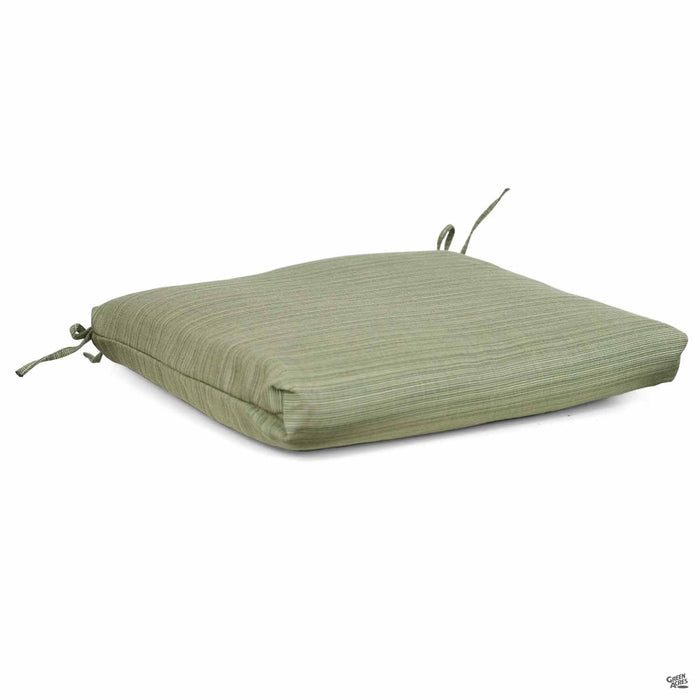 Seat Cushion in Dupione Laurel
