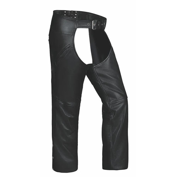 Talon - Unisex Deep Pocket Leather Motorcycle Chaps