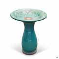 Teal Dogwood Birdbath 18 inch