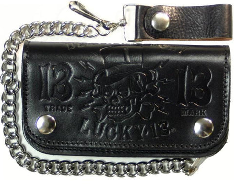 The DEATH OR GLORY Embossed Leather Wallet