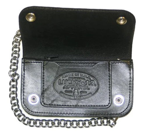 The DEATH OR GLORY Embossed Leather Wallet