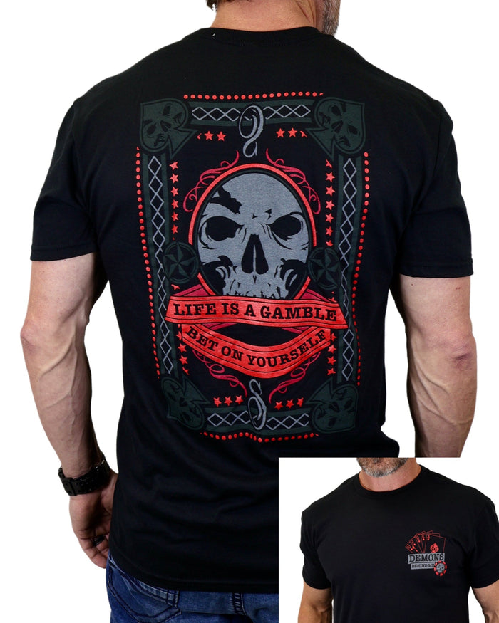 The "Gambler" Black Tee