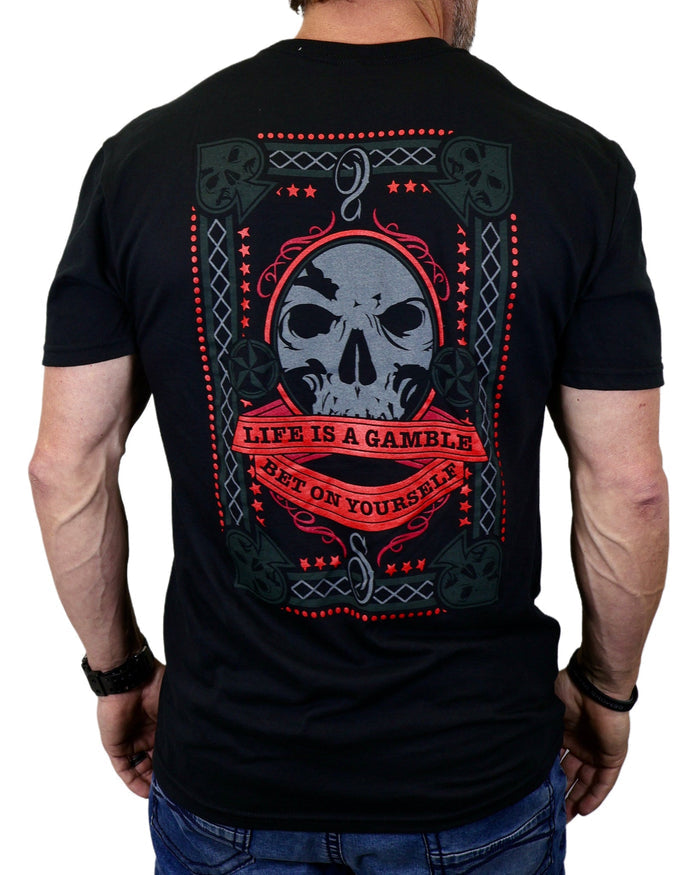 The "Gambler" Black Tee