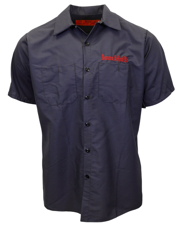 The "Gambler" Embroidered Industrial Shop Shirt