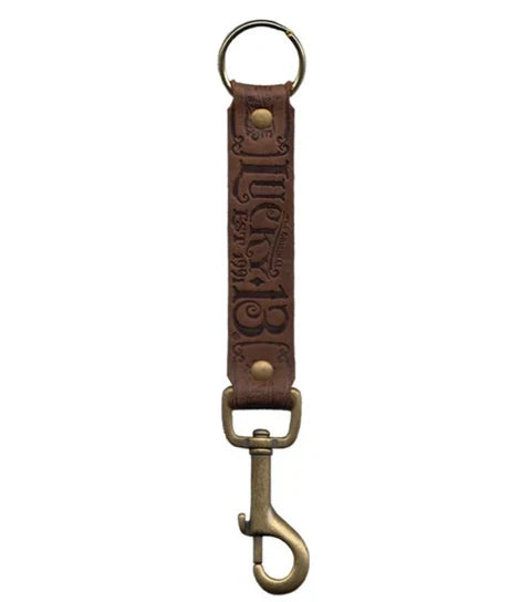 The MFG CO. Embossed Leather Key Fob Clip