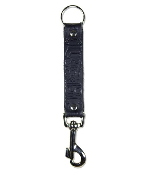 The MFG CO. Embossed Leather Key Fob Clip