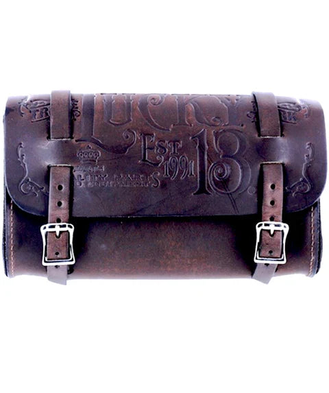 The MFG CO Embossed Leather Tool Pouch