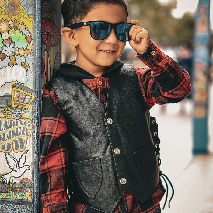 Toddlers Motorcycle Biker Leather Vest – Little Riders