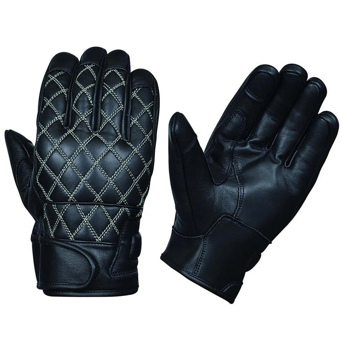 TouchGuard - Men's Leather Motorcycle Gloves